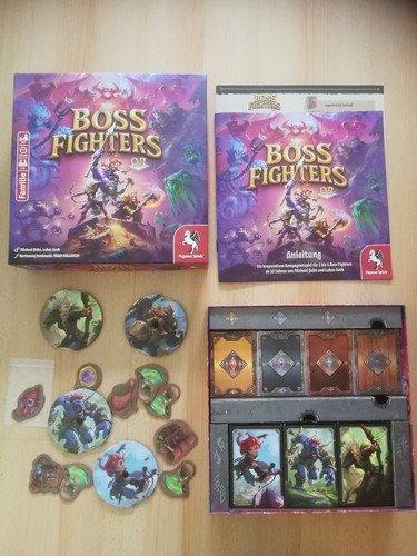 Brettspiel boss fighters - boss, qr